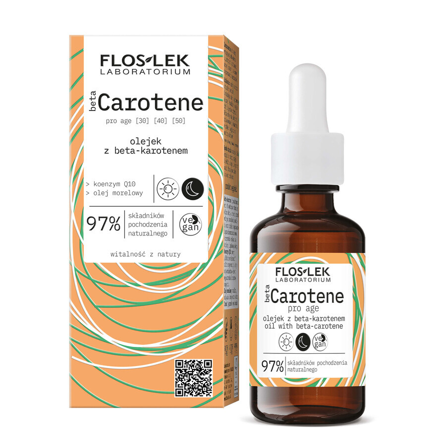 Flos-lek BetaCarotene pro age, Öl mit Beta-Carotin, 30 ml