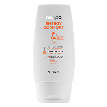 Crema per i piedi Silcare Nappa Energy Comfort con mentolo rinfrescante, 110ml