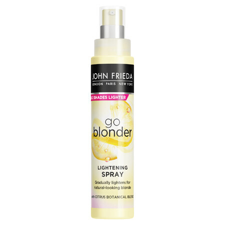 John Frieda Sheer Blonde, Spray de iluminare pentru păr blond, Go Blonder, 100 ml