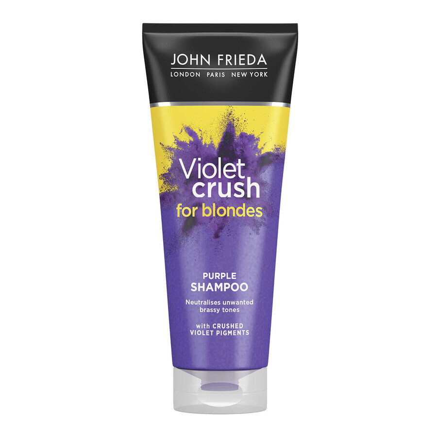 John Frieda Sheer Blonde, Șampon Violet Crush pentru păr blond, 250 ml