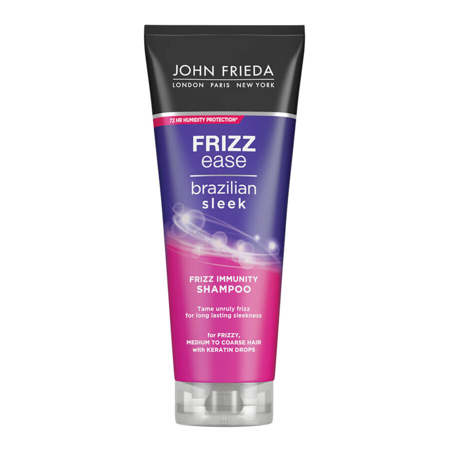 John Frieda Frizz Ease, shampoing pour cheveux crépus, Brazil Sleek, 250 ml