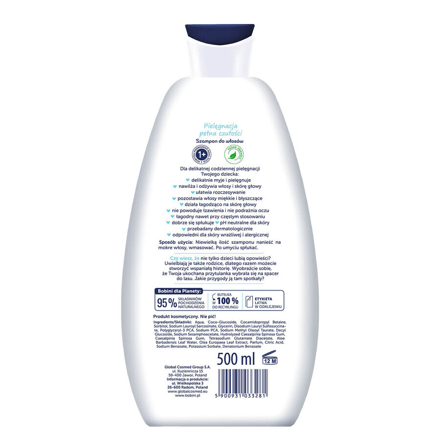 Bobini Kids, Shampoo for children's hair, hypoallergenic, 500 ml