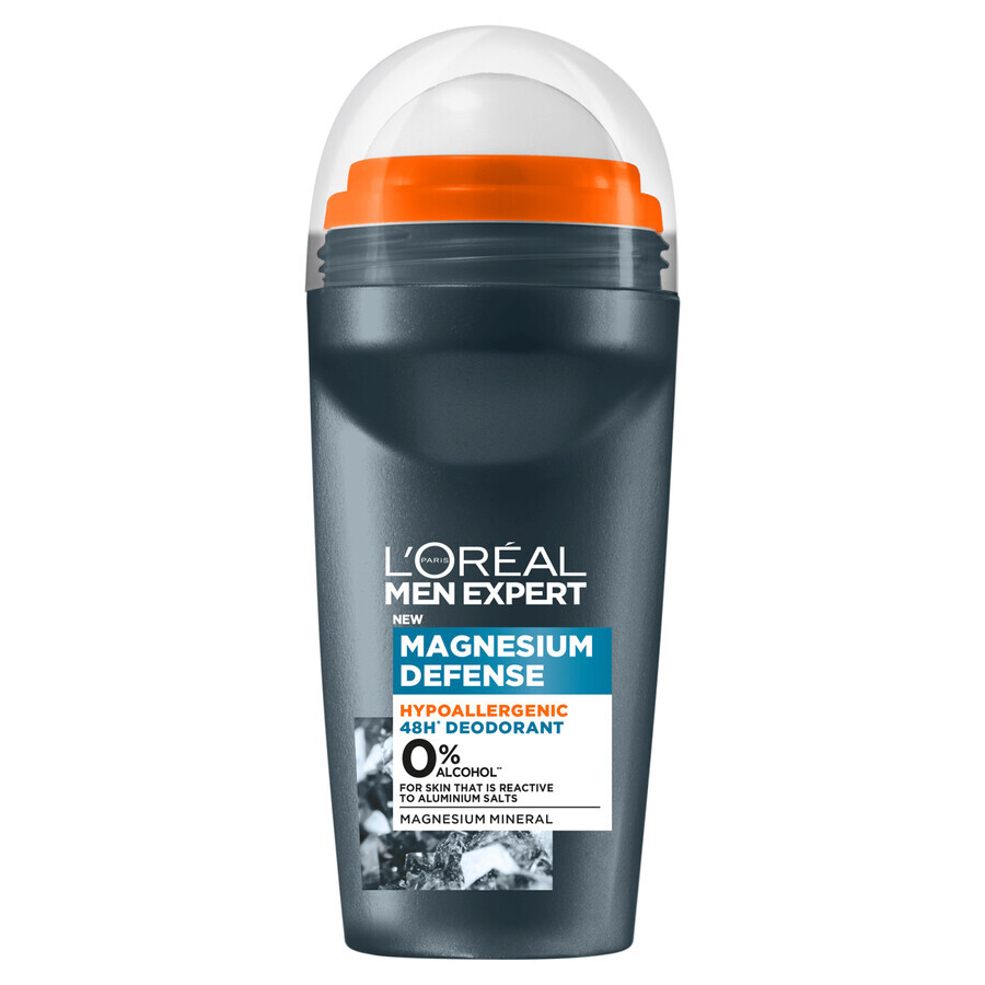 L&#39;Oréal Men Expert, Magnésium Défense, déodorant roll-on, 50 ml