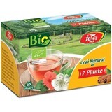 Natürlicher Tee aus 7 Bio-Kräutern, 20 Beutel, Fares