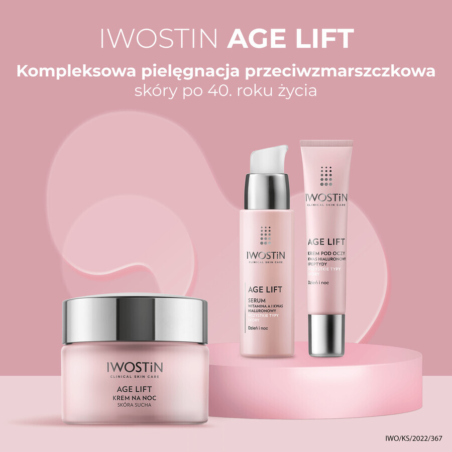 Iwostin Age Lift, crema de noche, piel seca, 50 ml