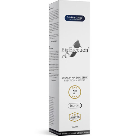 Medica-Group BigErection, gel pour une érection forte et longue, 150 ml