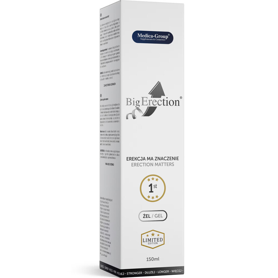 Medica-Group BigErection, gel pour une érection forte et longue, 150 ml