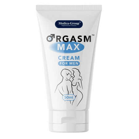 Medica-Group Orgasm Max Cream for Men, crème intime pour une érection forte et longue, 50 ml