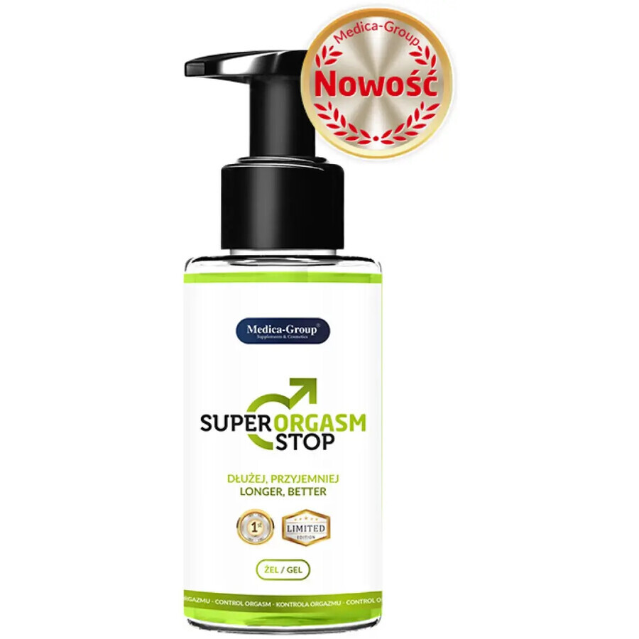 Gel per l'eiaculazione ritardata Super Orgasm Stop, 150 ml, Medica-Group 