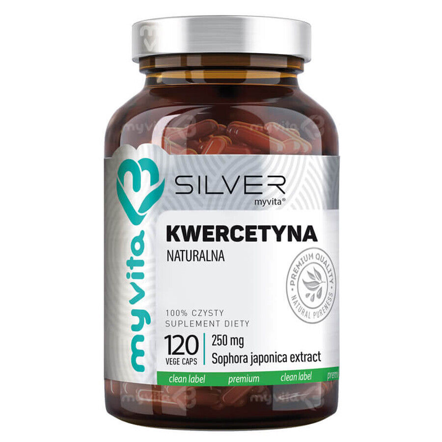 MyVita Silver Natuurlijk Quercetine, 120 plantaardige capsules