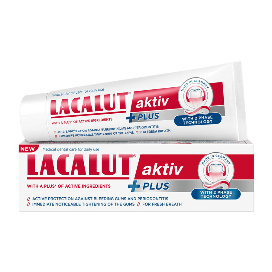 Lacalut Aktiv Plus, dentifrice, 75 ml