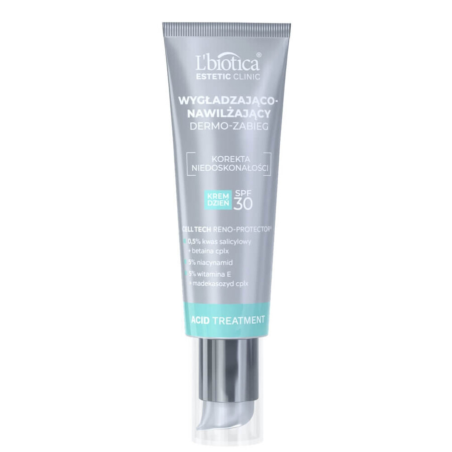 L&#39;Biotica Estetic Clinic Acid, gladmakende en hydraterende dermobehandeling, SPF 30, 35 ml