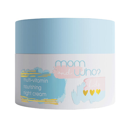 Mom and Who Kids, Cremă de noapte multivitaminică, 50 ml