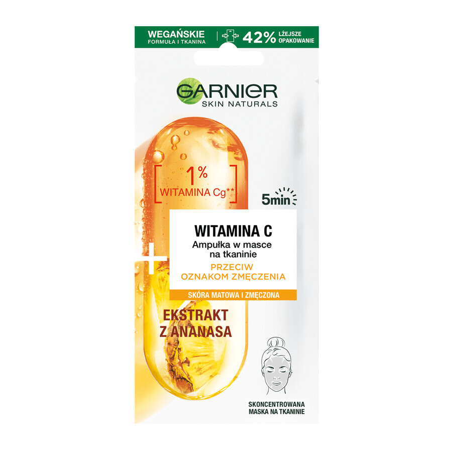 Ampolla Concentrata Garnier Skin Naturals con Vitamina C per la Pelle Stanca, 15g