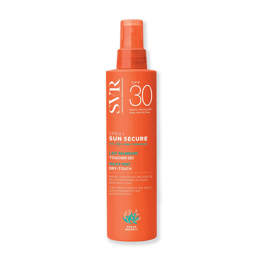 SVR Sun Secure, Ceață de protecție lăptoasă, de la 3 ani, SPF 30, 200 ml