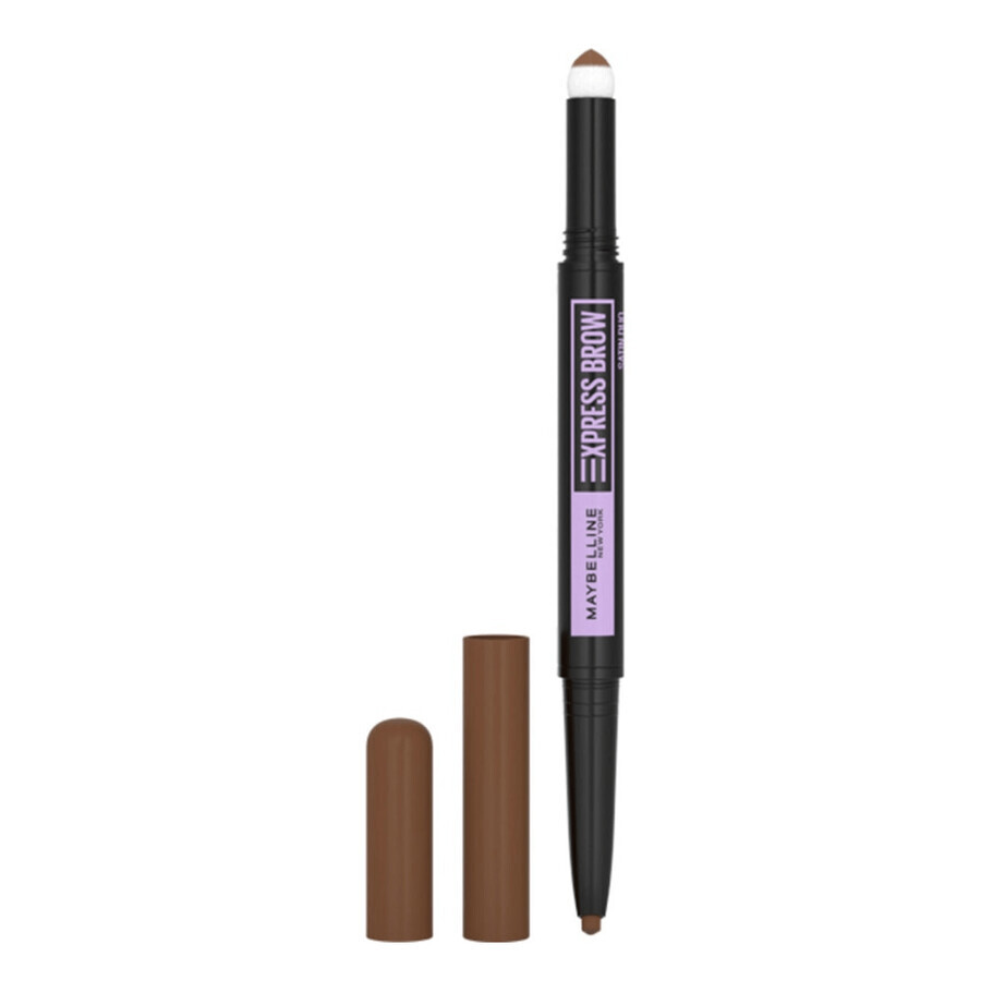 Matita per sopracciglia Maybelline Express Brow Satin - Marrone Medio 02, 0.71g