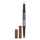 Maybelline Express Brow Satin Duo, crayon &#224; sourcils double face, 02 Medium Brown, 1 pi&#232;ce