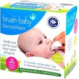 Brush-Baby dental wipes, gum cleaning wipes, 0-16 months, 28 pcs.