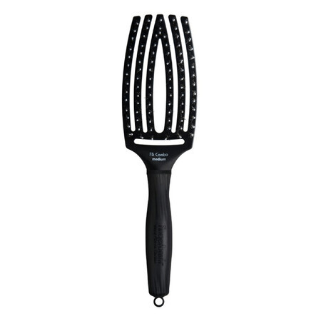 Olivia Garden, Finger Brush Combo Medium, brosse à cheveux en poils de sanglier naturels, taille M, 1 pièce