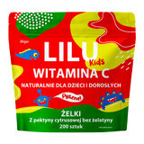 Lilu Kids Vitamine C, gelées naturelles pour enfants et adultes, saveur orange, 200 pièces