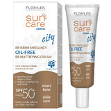 Flos-Lek Sun Care Derma City, BB crème matifiante, SPF 50+, 30 ml