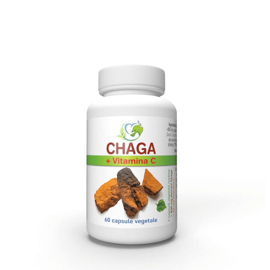 Chaga 450 mg + Vitamin C, 60 Kapseln, Justin Pharma