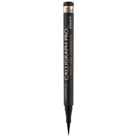 Catrice Calligraph Pro Präziser 24Std. Matt Eyeliner Wasserfest 010 Intensives Schwarz, 1.2ml