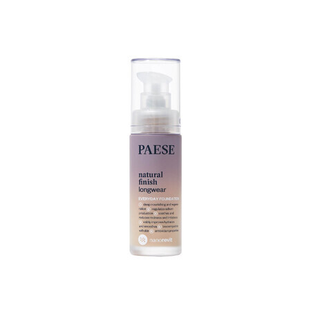 Paese Nanorevit, Fond de ten de lungă durată cu finisaj natural, 1.5 Nude, 30 ml