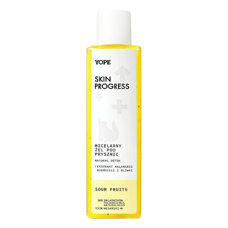 Yope Mildes Dusch-Mizellen-Gel mit Sauren Früchten, 200 ml