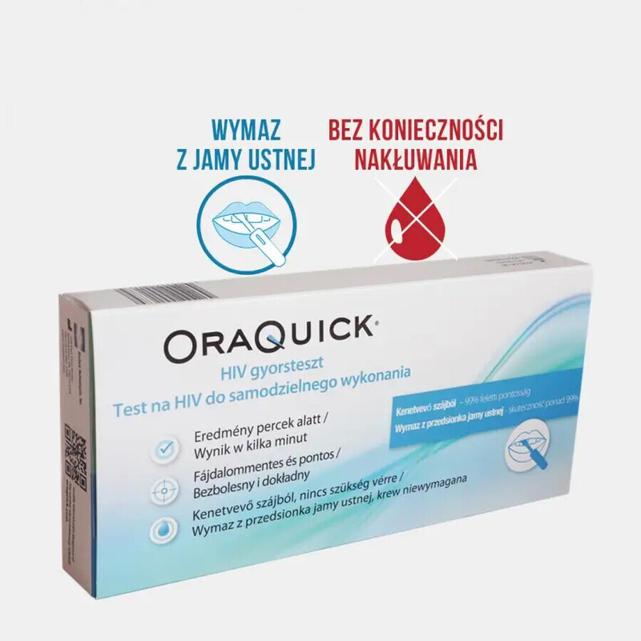 Test HIV fai da te Oraquick, 1 pezzo, OraSure Technologies