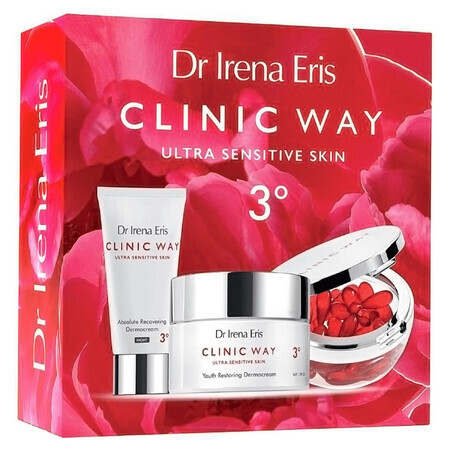 Dr Irena Eris Clinic Way 3° Zestaw Krem na dzie 50ml + Krem na noc 30ml + Dermokapsuki 30 sztuk