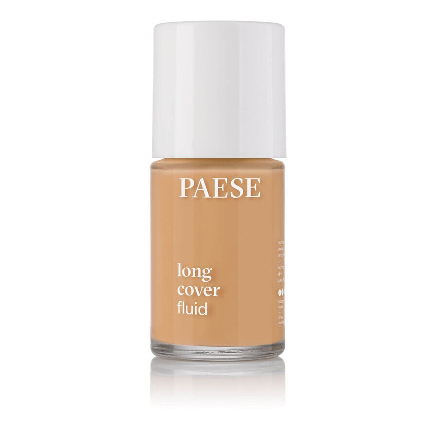 Paese Long Cover Fluid, fond de ten opac, 3.5 Honey, 30 ml