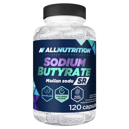 Allnutrition Butyrate de sodium SR, butyrate de sodium, 120 gélules