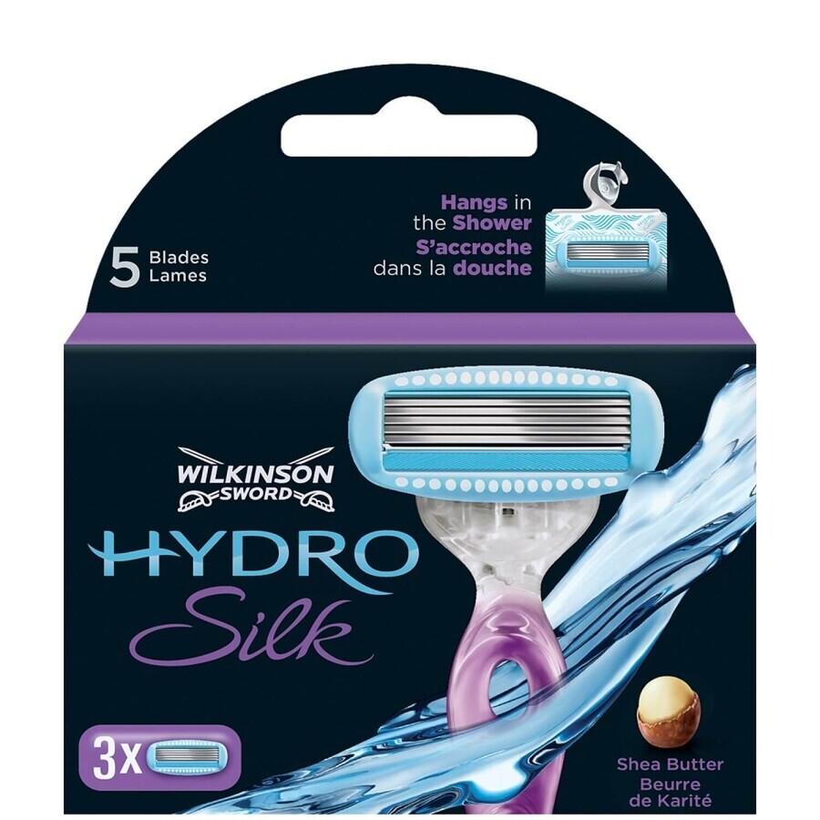 Wilkinson Sword Hydro Silk, cartouches de rasoir, 3 pièces