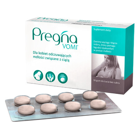 Pregna Vomi, chewing-gums, 16 pièces