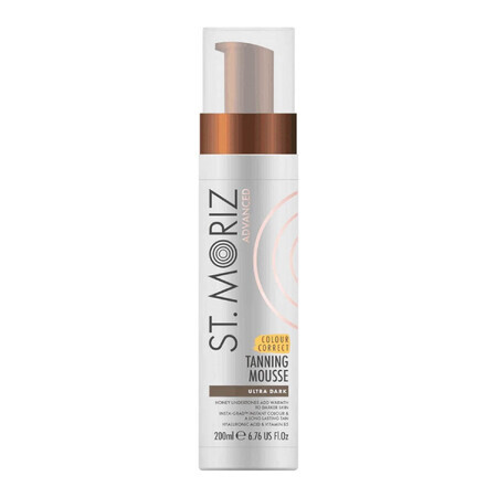 St. Moriz Advanced Pro, mousse bronzante à effet correcteur de couleur, ultra foncée, 200 ml