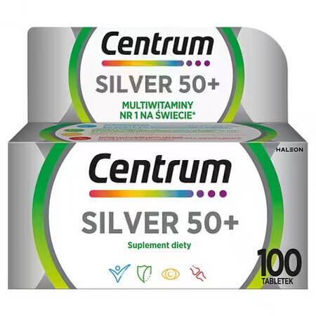 Centrum Argent 50+, 100 comprimés