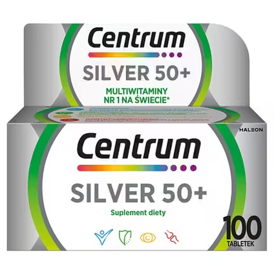 Centrum Argent 50+, 100 comprimés