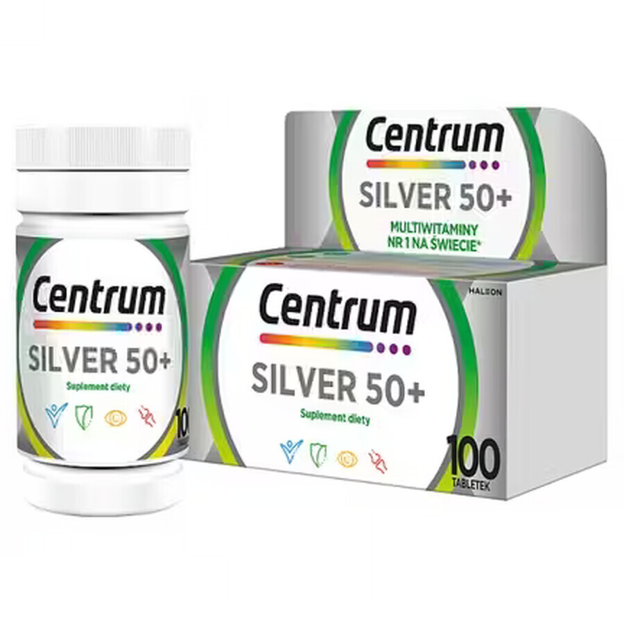 Centrum Argent 50+, 100 comprimés