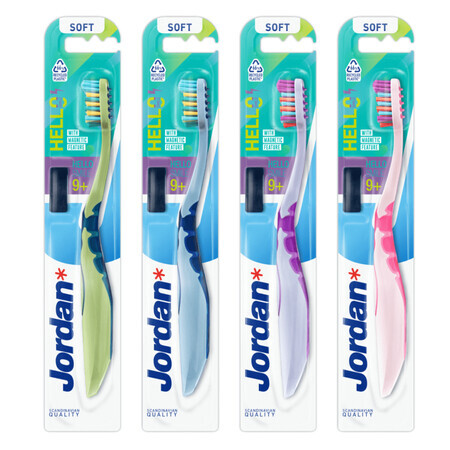 Jordan, brosse à dents Hello Smile pour enfants, à partir de 9 ans, 1 pièce