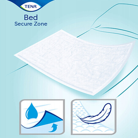 Tena Bed, coussinets absorbants, Plus, 60 cm x 90 cm, 30 pièces