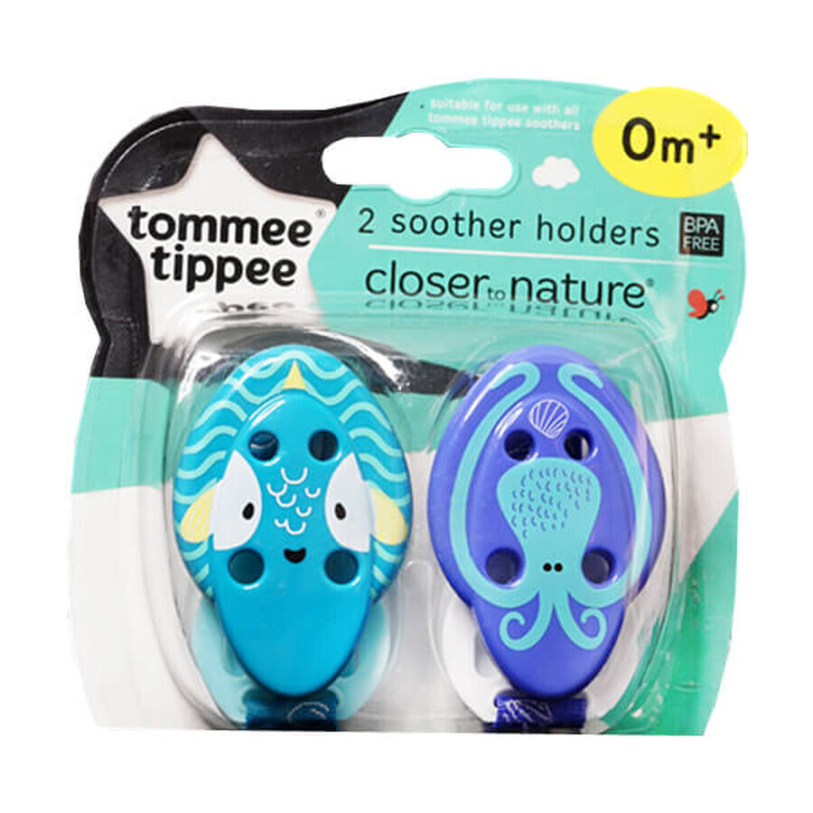 Tommee Tippee, breloque tétine, 2 pièces