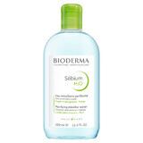 Bioderma Sebium H2O, fluide micellaire pour peaux grasses, mixtes et acnéiques, 500 ml