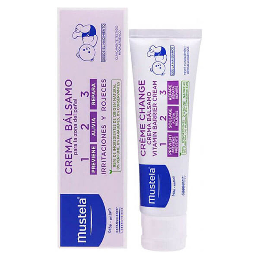 Mustela Bebe Enfant, crème à langer 1-2-3, dès la naissance, 150 ml