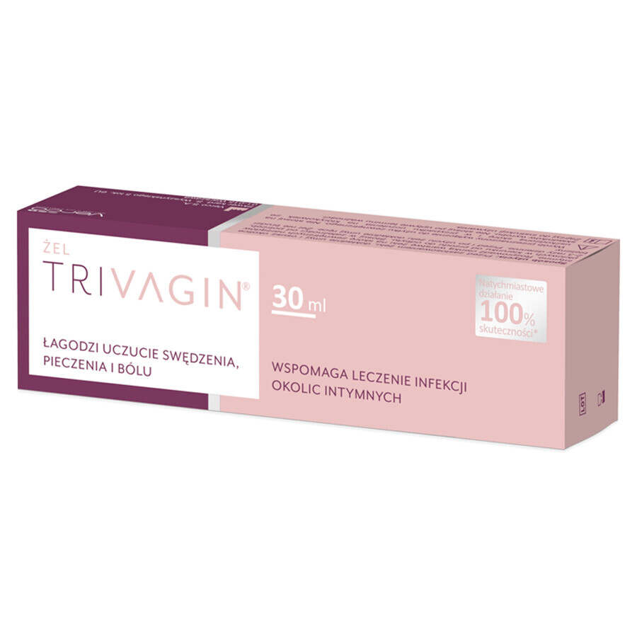 Trivagin, gel à utiliser comme aide au traitement des infections des zones intimes, 30 ml