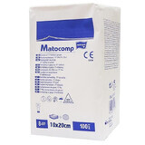 Matopat Matocomp, compresses de gaze non stériles, 17 fils, 8 couches, 10 cm x 20 cm, 100 pièces