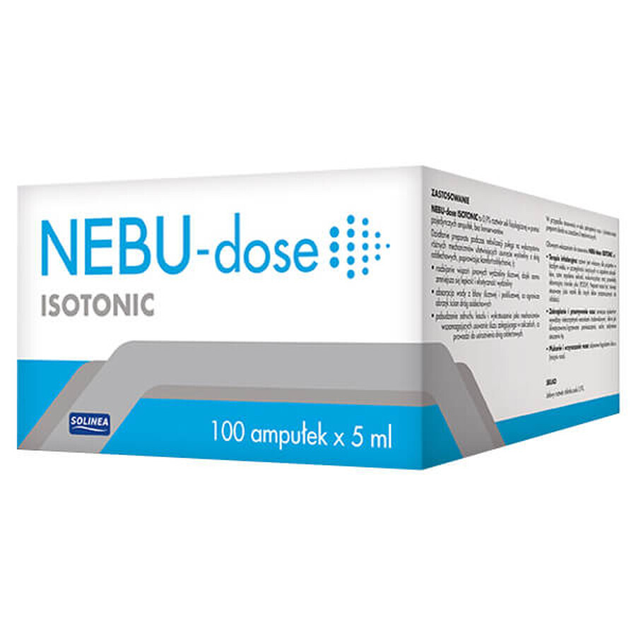 Nebu-Dose Isotonic, solution de nébulisation à 0,9 %, 5 ml x 100 ampoules
