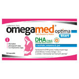 Omegamed Optima Start DHA à base d&#39;algues pour les femmes planifiant une grossesse et dans les premiers mois de grossesse, 30 gélules