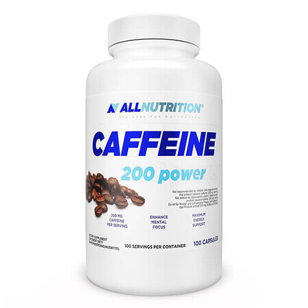 Allnutrition Caféine 200 Puissance, 100 gélules