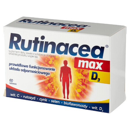 Rutinacea Max D3, 60 tablets